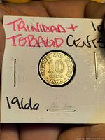 Obverse of coin showing denomination, year and issuing country in flip