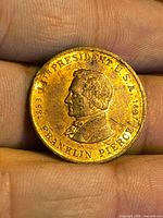 Obverse showing Franklin Pierce portrait and full inscription