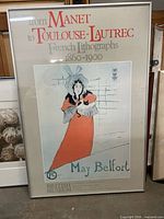 Full view of framed exhibition poster