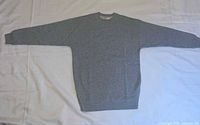 Sweatshirt laid flat front view