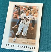 Front of Keith Hernandez Topps card