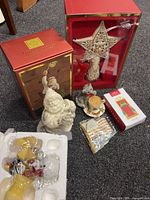 Group shot of all five items with packaging visible