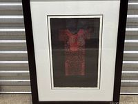 Framed print front view showing mat and frame