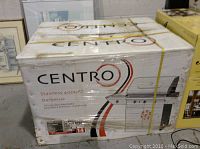 Boxed Centro Stainless 4000AS Barbecue grill in original packaging