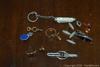 All items overview on wood surface