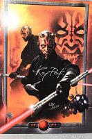 Full 8x10 photo featuring Ray Park as Darth Maul. Signed and numbered 68/333.