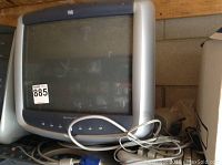 Front view of HP Pavilion mx70 CRT monitor showing the entire front with buttons and casing.