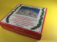 Original Alderbrook box with label showing village set with church and houses