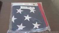 Folded and packaged 3x5 foot Sentinel U.S. Flag