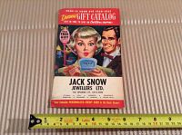 Front cover of the 1960-1961 gift catalog from Jack Snow Jewellers Ltd. showing colorful illustration and title text.