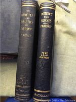 Spines of two hardcover nursing textbooks showing titles, edition details, and publisher Macmillan.