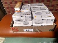 Box containing multiple boxed Fonera wireless routers and one labeled N150 wireless router.