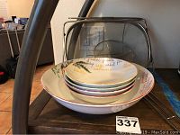 Past bowl set and colanders overall view