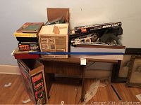 Table overview showing all Star Wars boxes and items