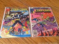 Two Star-Lord comic books placed side by side, issue #1 Special Edition and issue #7, showing front covers.