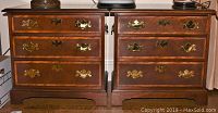 Front view of both nightstands side by side
