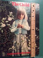 Front cover of the book featuring a young child in white clothing against a floral background with title 'The Child Celebrated In Illustration'