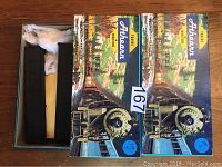 Lot showing two unopened or partially opened Athearn 45 foot piggyback trailer kits in original packaging with vintage artwork on boxes.