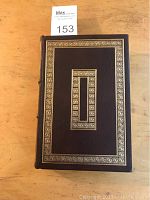 Front cover of limited edition Franklin Library leather bound book with gilt tooling