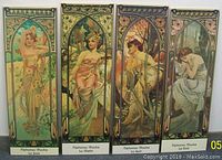 All four panels side by side showing full set