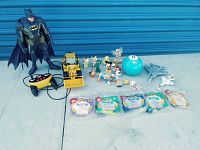 Lot overview showing all toys together on ground.