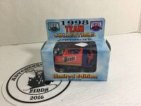 Front view of 1998 NHL St Louis Blues Zamboni in original unopened box with branding and limited edition text.