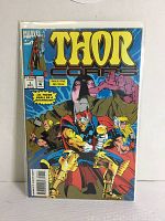 Front cover of Marvel Thor Corps comic book issue 1 showing Thor and two other hammer-wielding characters with colorful background art.