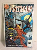 Front cover of Batman comic book issue #457 showing characters Batman, Tim Drake as Robin, and Scarecrow in night scene.