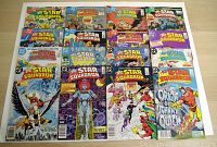Lot of 18 DC Comics All Star Squadron comic books, issues #50 through #67, shown face up with cover art visible.