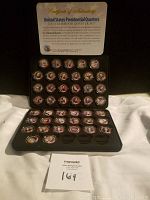 Full set of 43 U.S. Presidential Quarters with certificate.