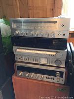 Front view of stack showing all five components