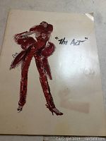 Front cover of the paperback book showing an artistic red sketch of a woman and the title 'The Act'