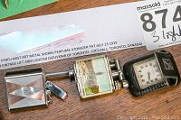 Three items side by side on wooden surface