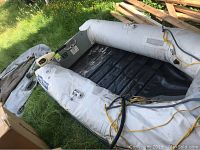 West Marine Zodiac inflatable boat showing interior floorboards