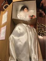 Ashton Drake Winter Romance gallery doll in original box with Certificate of Authenticity.