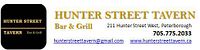 Front of voucher showing Hunter Street Tavern logo, address, and contact info.