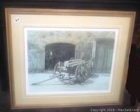 Framed and matted print showing full artwork and frame edges.