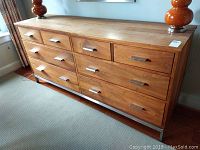 Front angle view of entire dresser