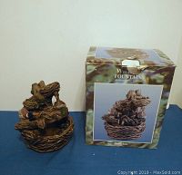 Wilderness water fountain and original box displayed together
