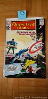 Front cover of Detective Comics #296 showing Batman and Robin with Saturn's rings used as weapons.