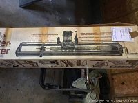 Photo of the Sears Craftsman Router Crafter boxed accessory tool showing product information and illustration of the tool with router mounted.