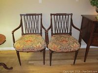 Front view of both chairs side by side