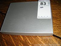 Closed silver box containing the 1986 Royal Canadian Mint specimen coin set.