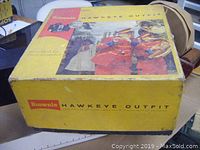 Original Brownie Hawkeye Outfit box showing band march image and branding