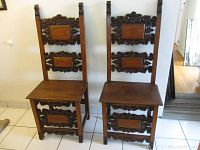 Front full view of both chairs