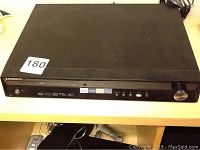 Front top view of the black Samsung DVD player showing model number BD-5300 and control buttons.