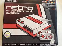 Box front showing Retro-Bit Retro Entertainment System branding and compatibility with NES games