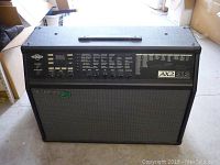 Front view of amplifier showing overall condition and front panel