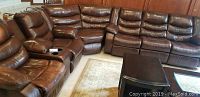 Full L-shaped sectional arrangement in living space