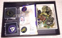 Mixed lot of lapel and hat pins including NASCAR, NASA, NRA and patriotic themed pins displayed in box and loose